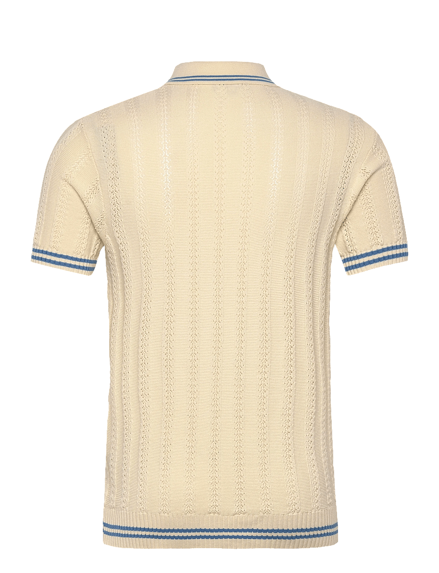 INDICODE - INLunn - langärmlige strick-polohemden - vanilla ice - 2