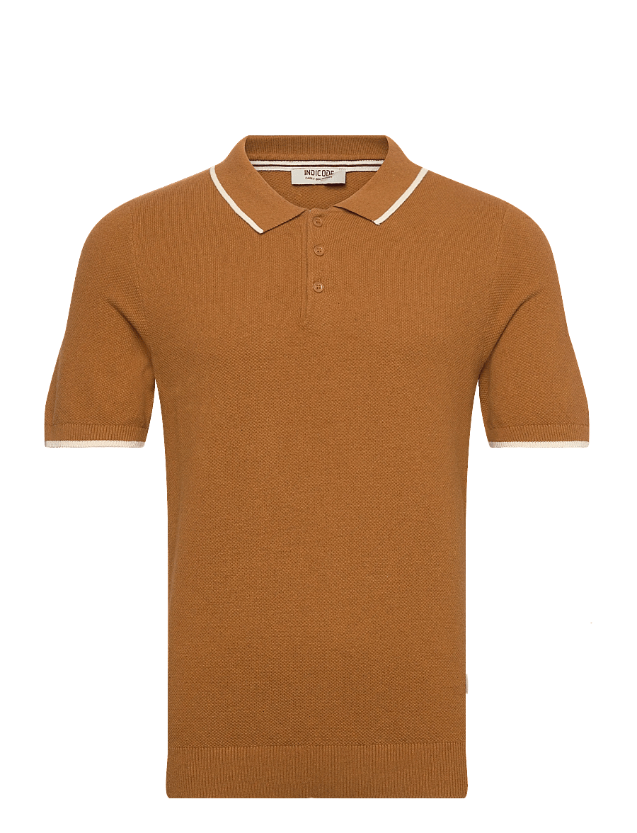 INDICODE - INNomi Polo - knitted polos - camel - 1