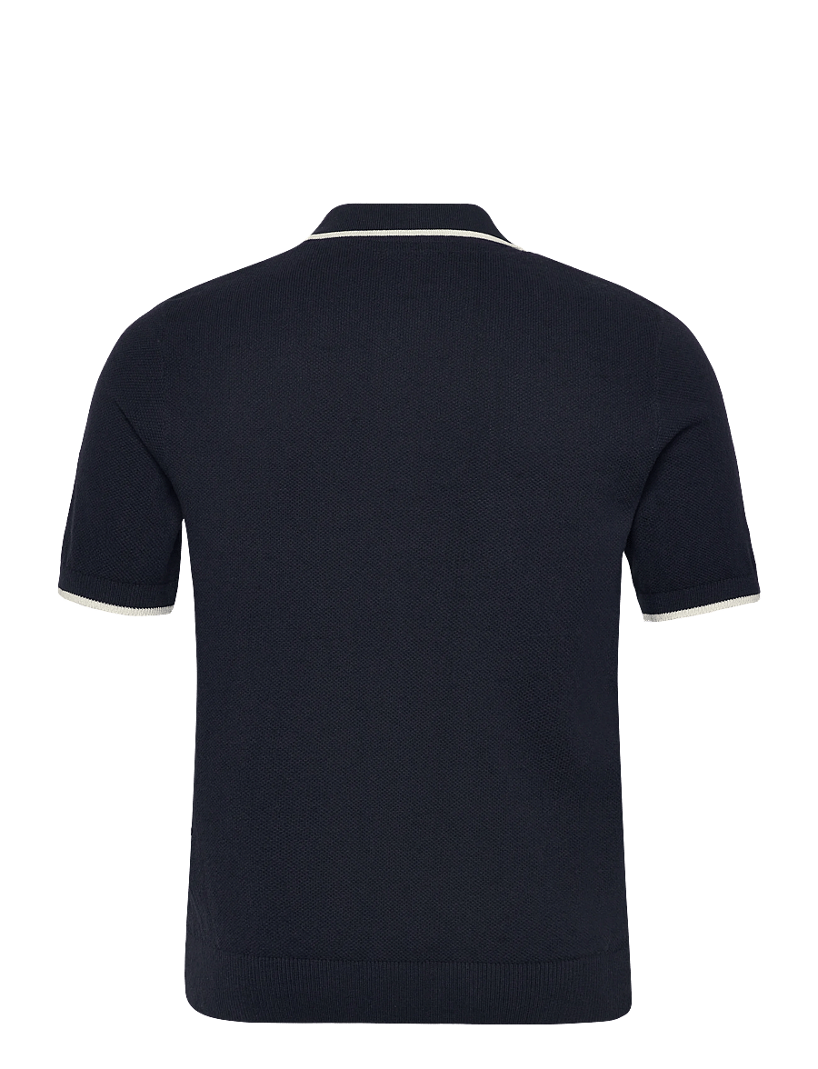 INDICODE - INNomi Polo - langärmlige strick-polohemden - sky captain - 2