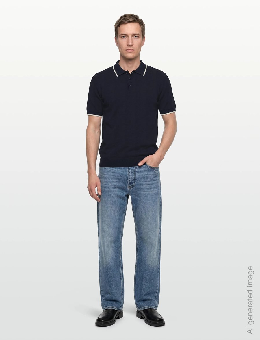 INDICODE - INNomi Polo - knitted polos - sky captain - 0