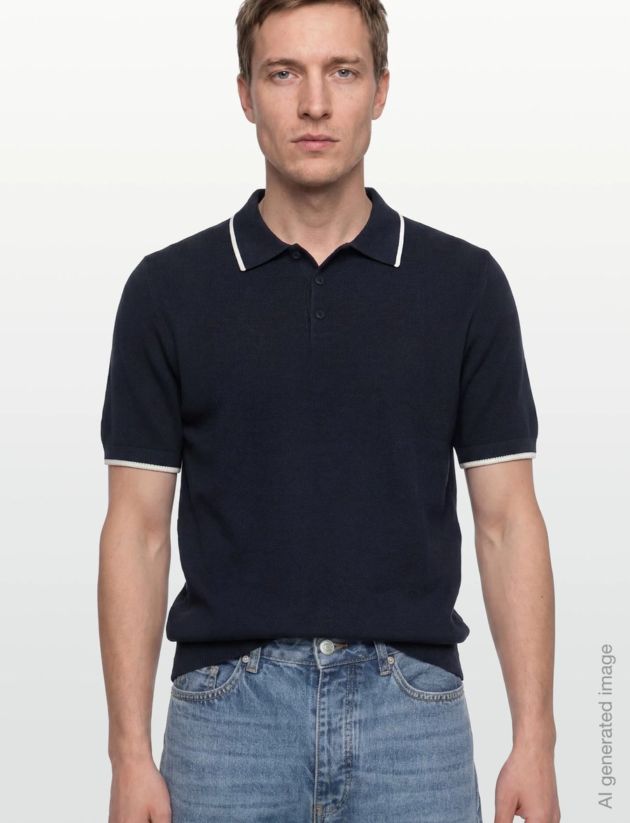 INDICODE - INNomi Polo - knitted polos - sky captain - 3