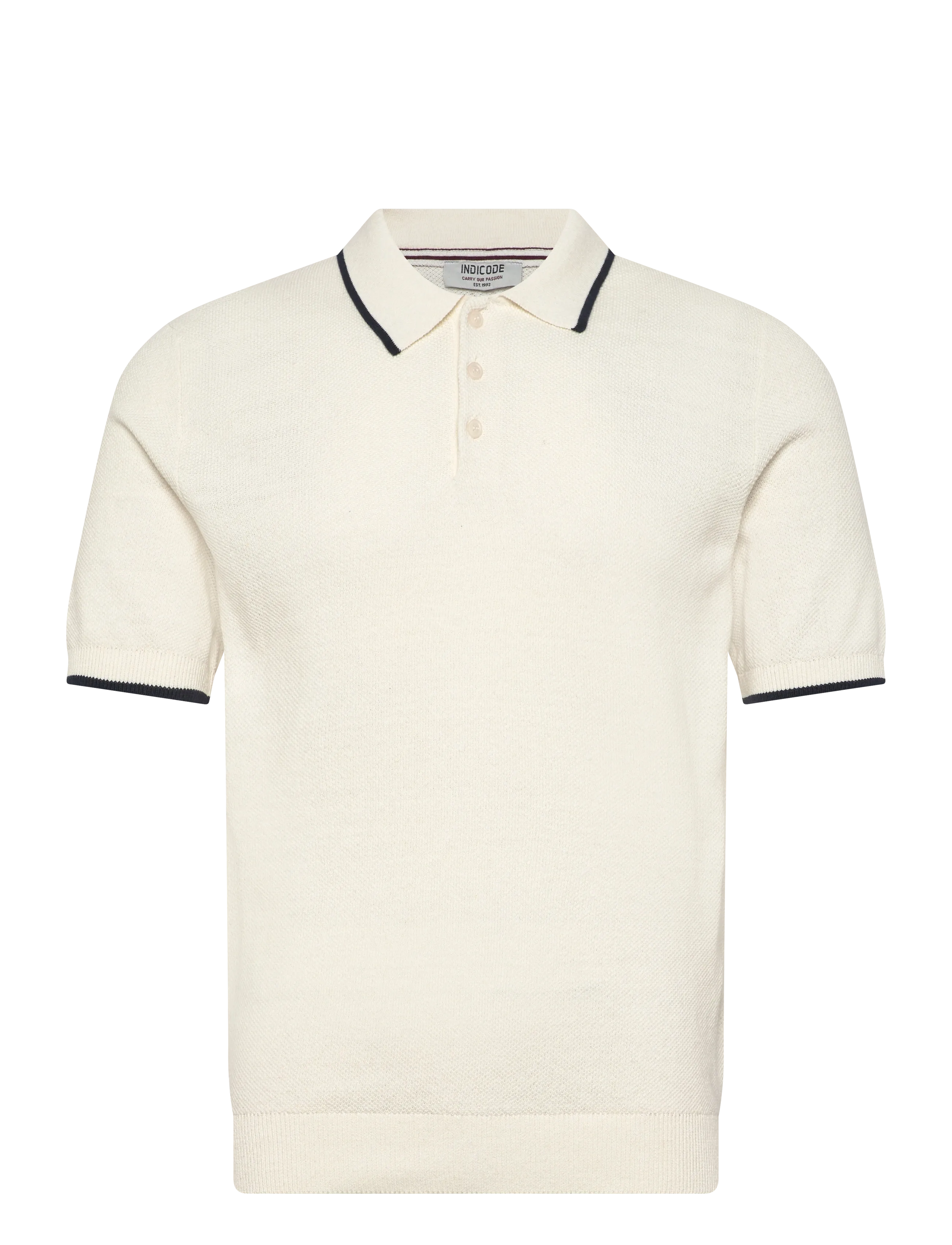 INDICODE INNomi Polo - Megztiniai - VANILLA ICE / cream