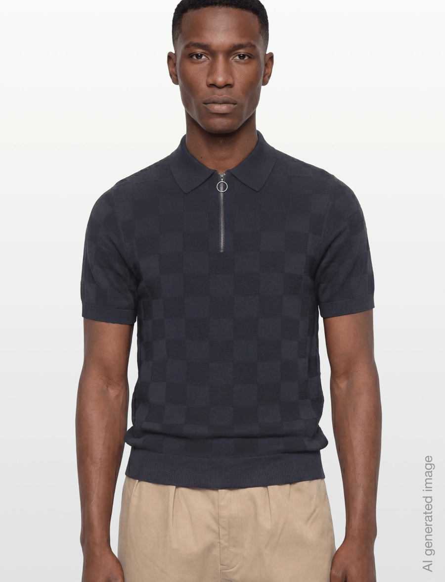 INDICODE - INFrans polo - knitted polos - sky captain - 3