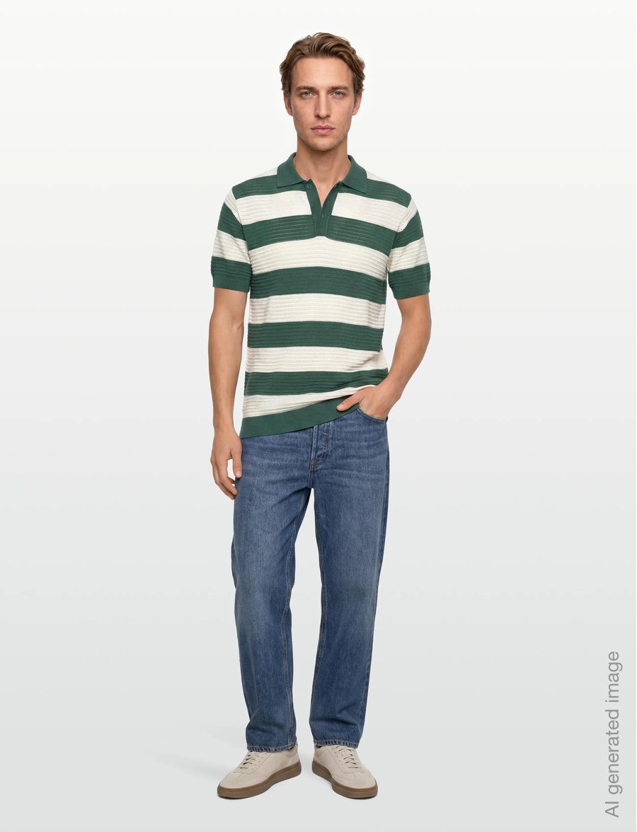 INDICODE - INBaltise - knitted polos - smoke pine - 0