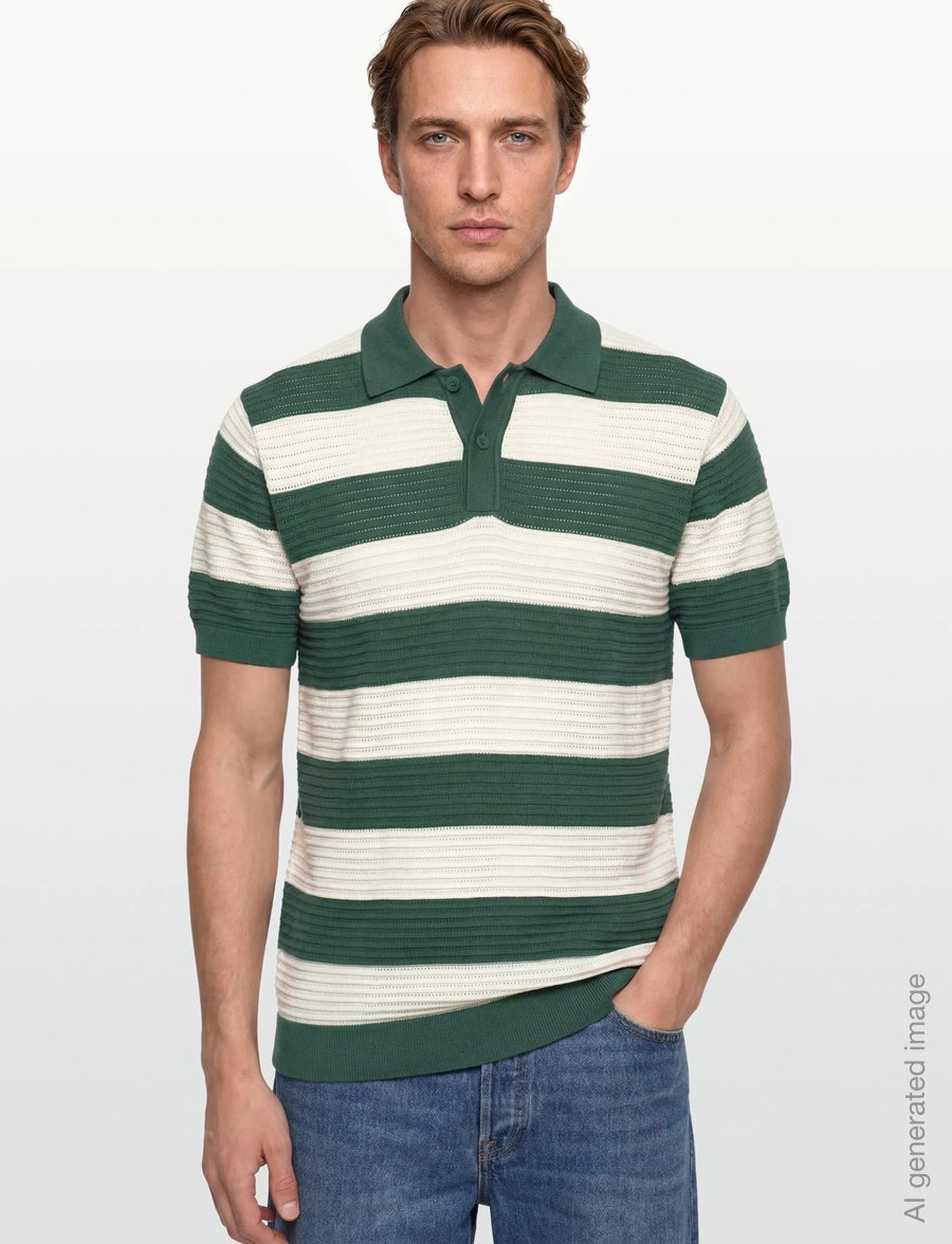 INDICODE - INBaltise - knitted polos - smoke pine - 3