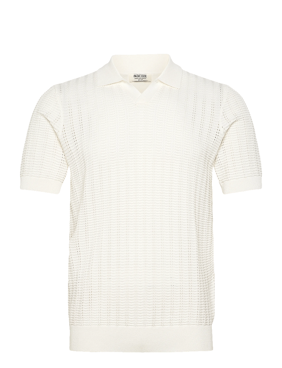 INDICODE - INCyto - langärmlige strick-polohemden - snowflake - 1