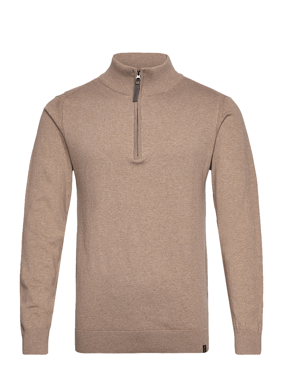 INDICODE - INAncona - halfzip strik - beige mix - 0