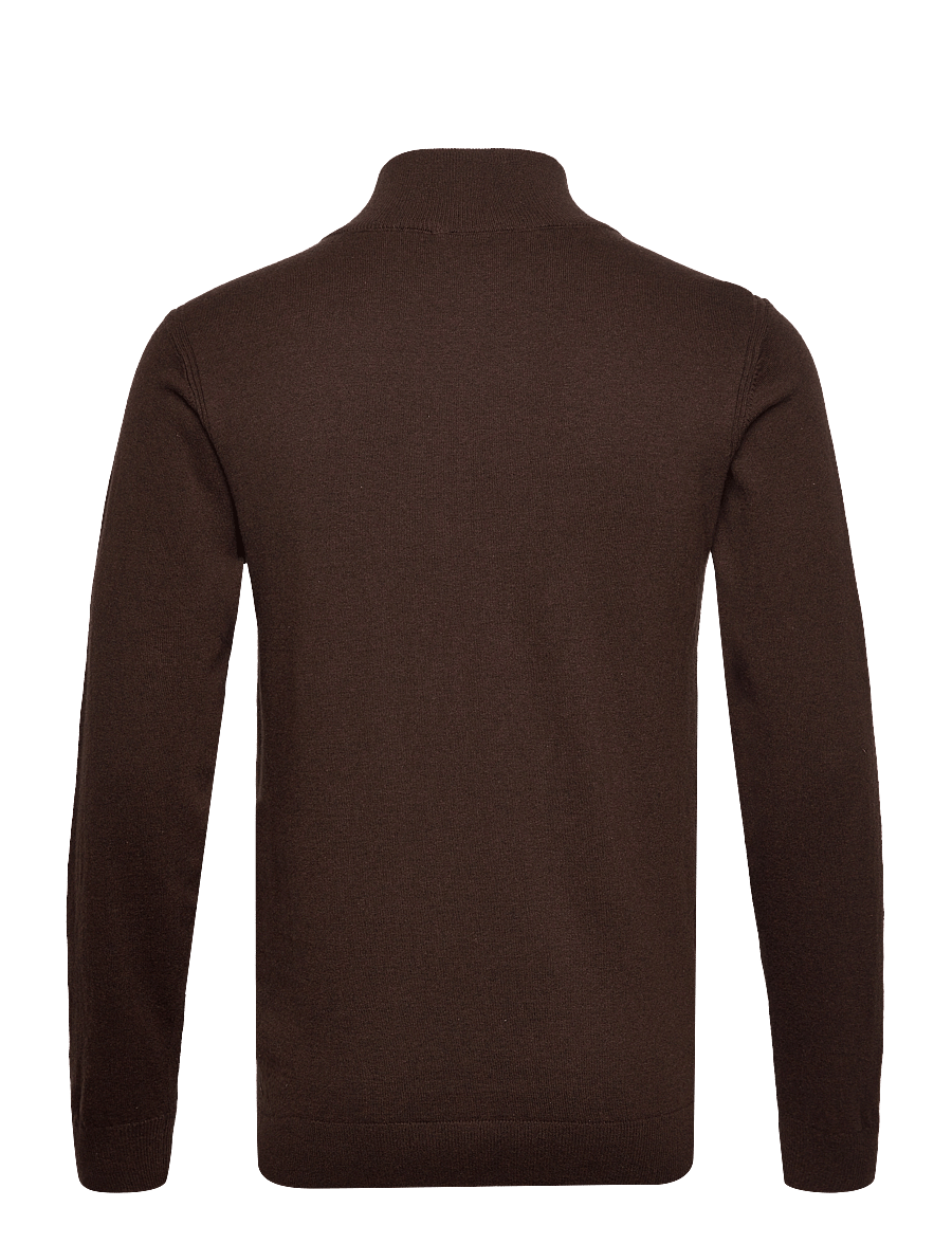 INDICODE - INAncona - pullover mit halbem reißverschluss - dk brown - 1