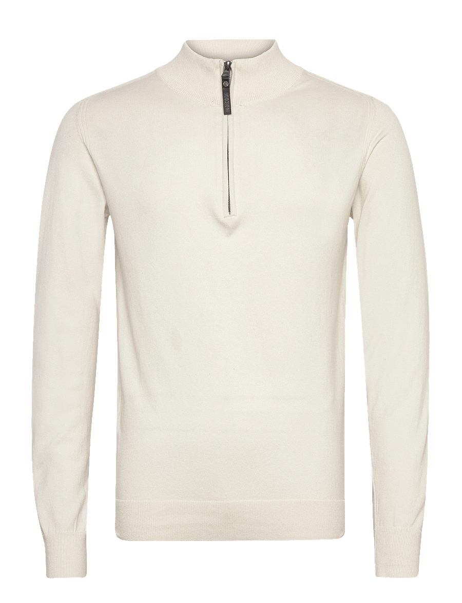 INDICODE - INAncona - pullover mit halbem reißverschluss - offwhite - 0
