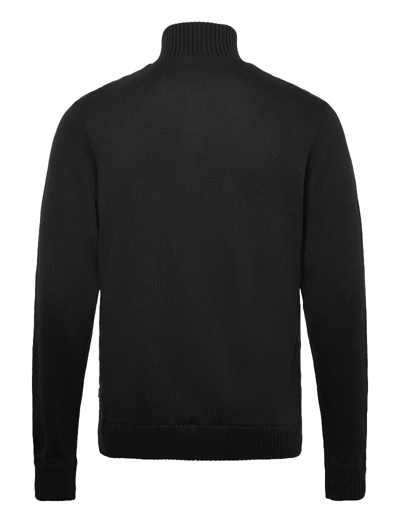 INDICODE - INTwix - pullover mit durchgehendem reißverschluss - black - 1