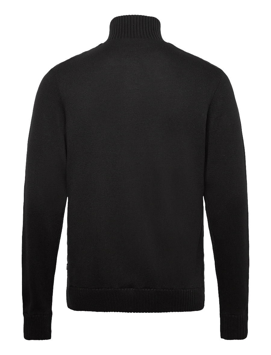 INDICODE - INTwix - pullover mit durchgehendem reißverschluss - black - 1