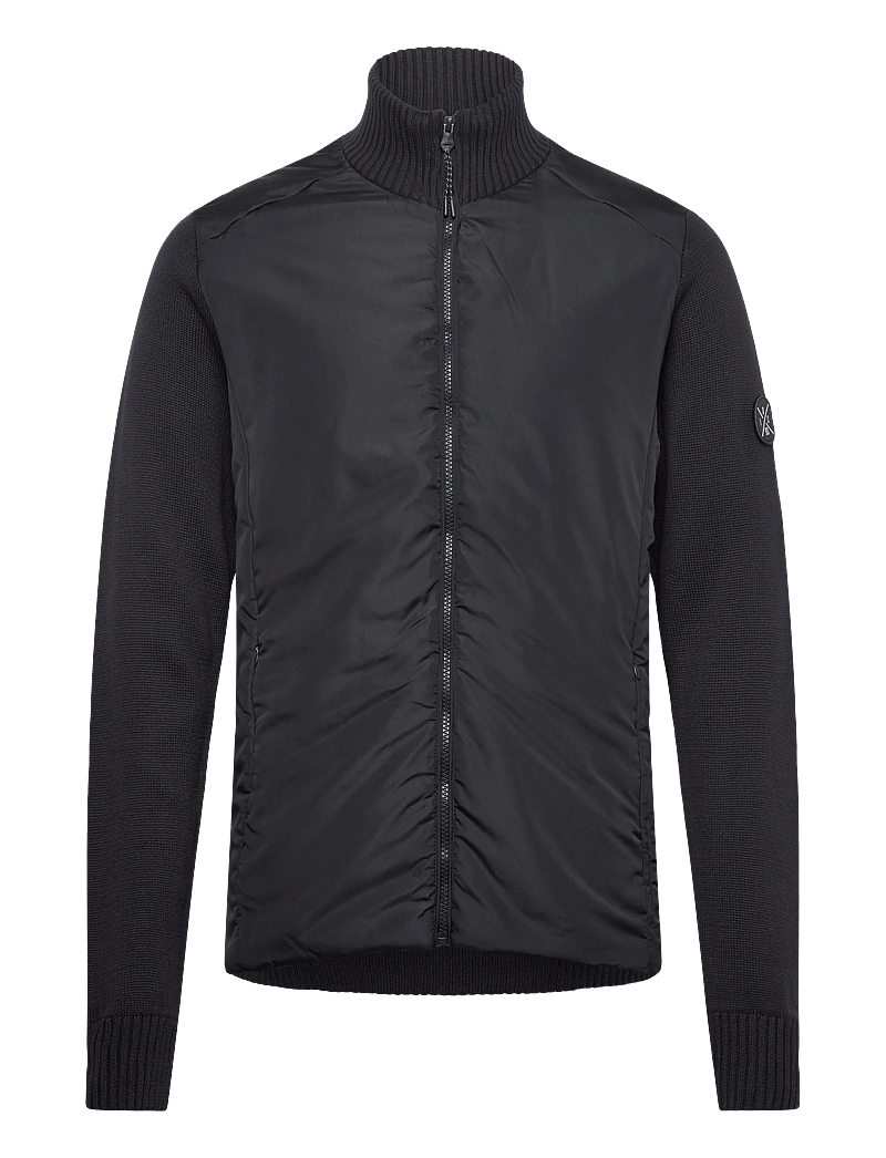 INDICODE - INTwix - pullover mit durchgehendem reißverschluss - dark navy - 0