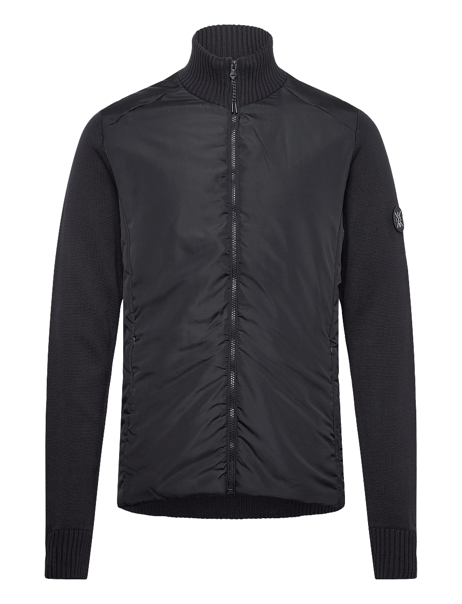 INDICODE - INTwix - pullover mit durchgehendem reißverschluss - dark navy - 0