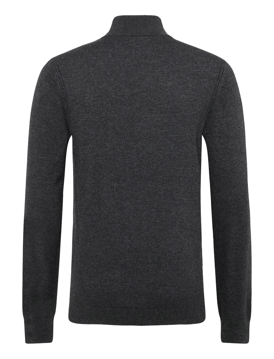 INDICODE - INPromille - pullover mit halbem reißverschluss - charcoal mix - 1