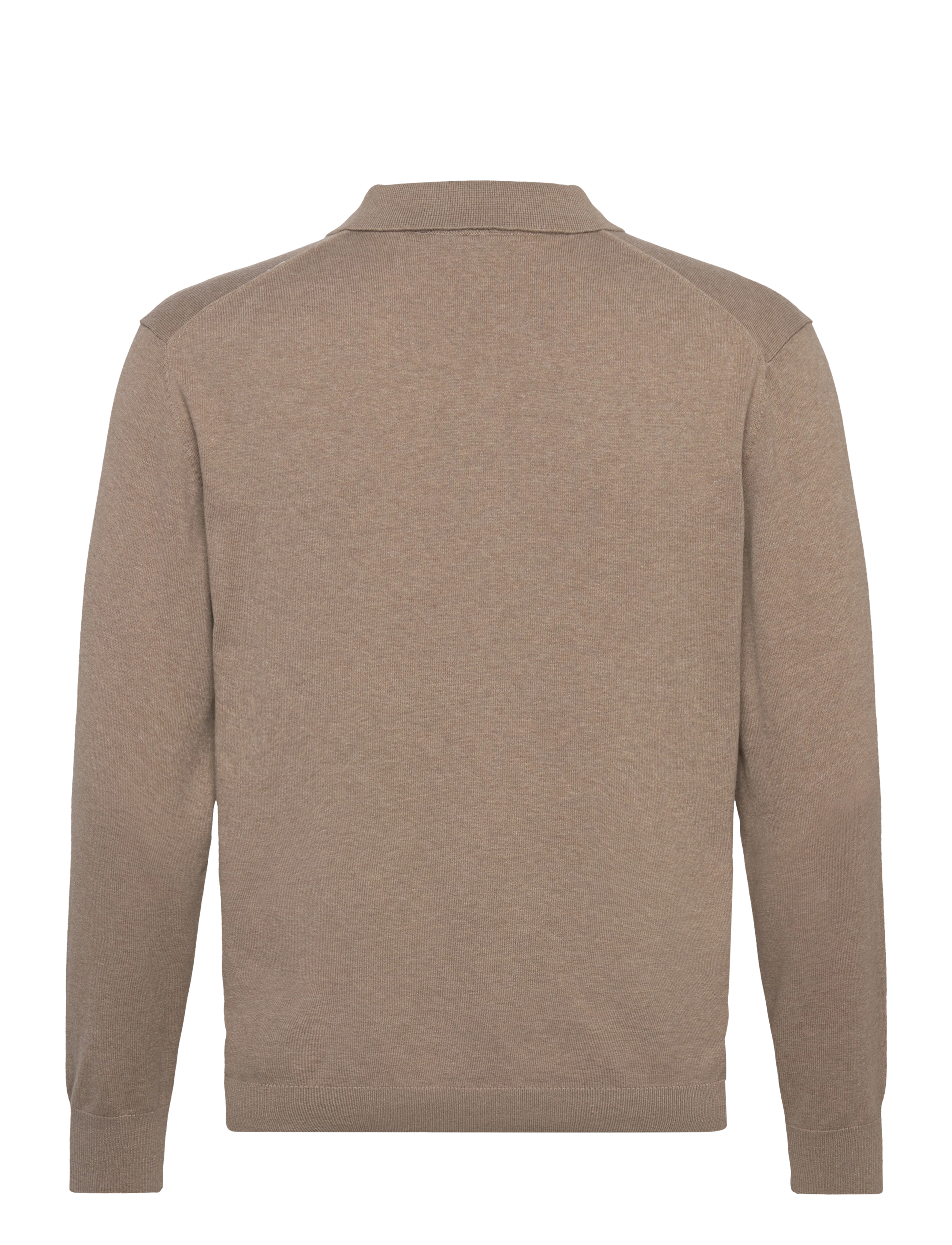 INDICODE - INAncona Polo - langärmelige gestrickte polohemden - beige mix - 1