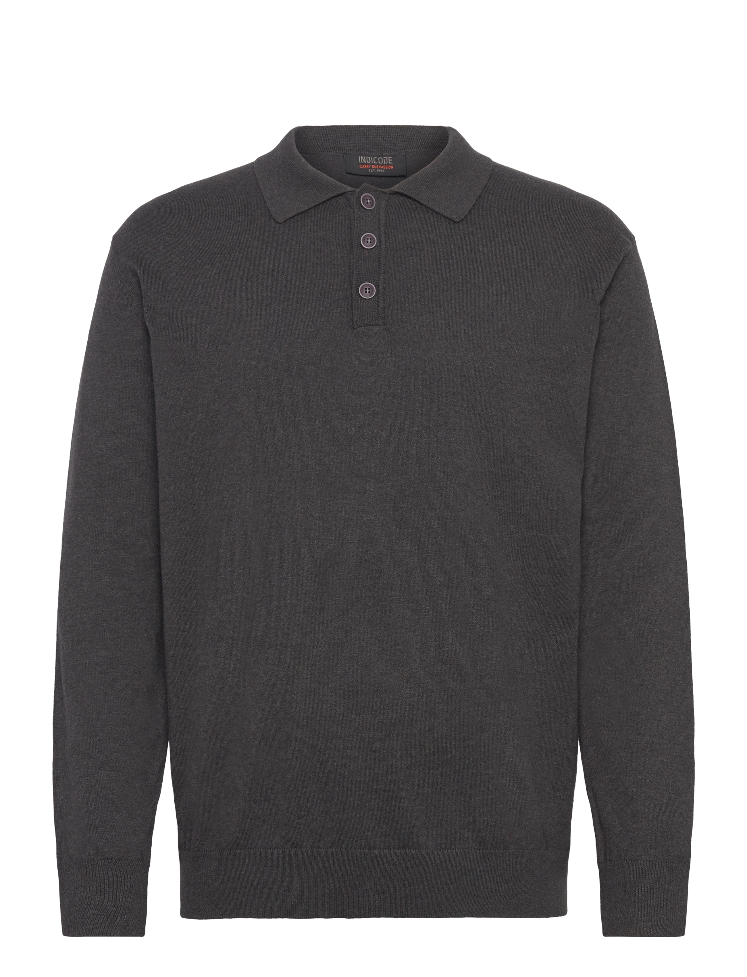 INDICODE INAncona Polo - Megztiniai - CHARCOAL MIX / grey