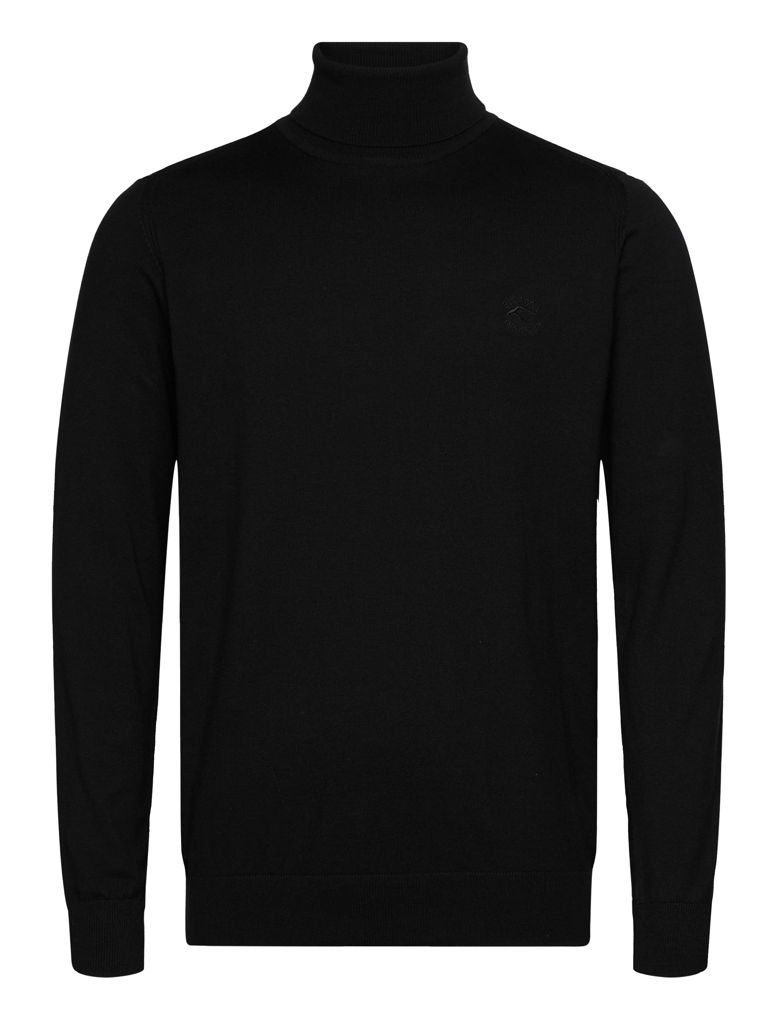 INDICODE Inancona Roll Neck, S, Black, Strik > Rullekraves, Herre