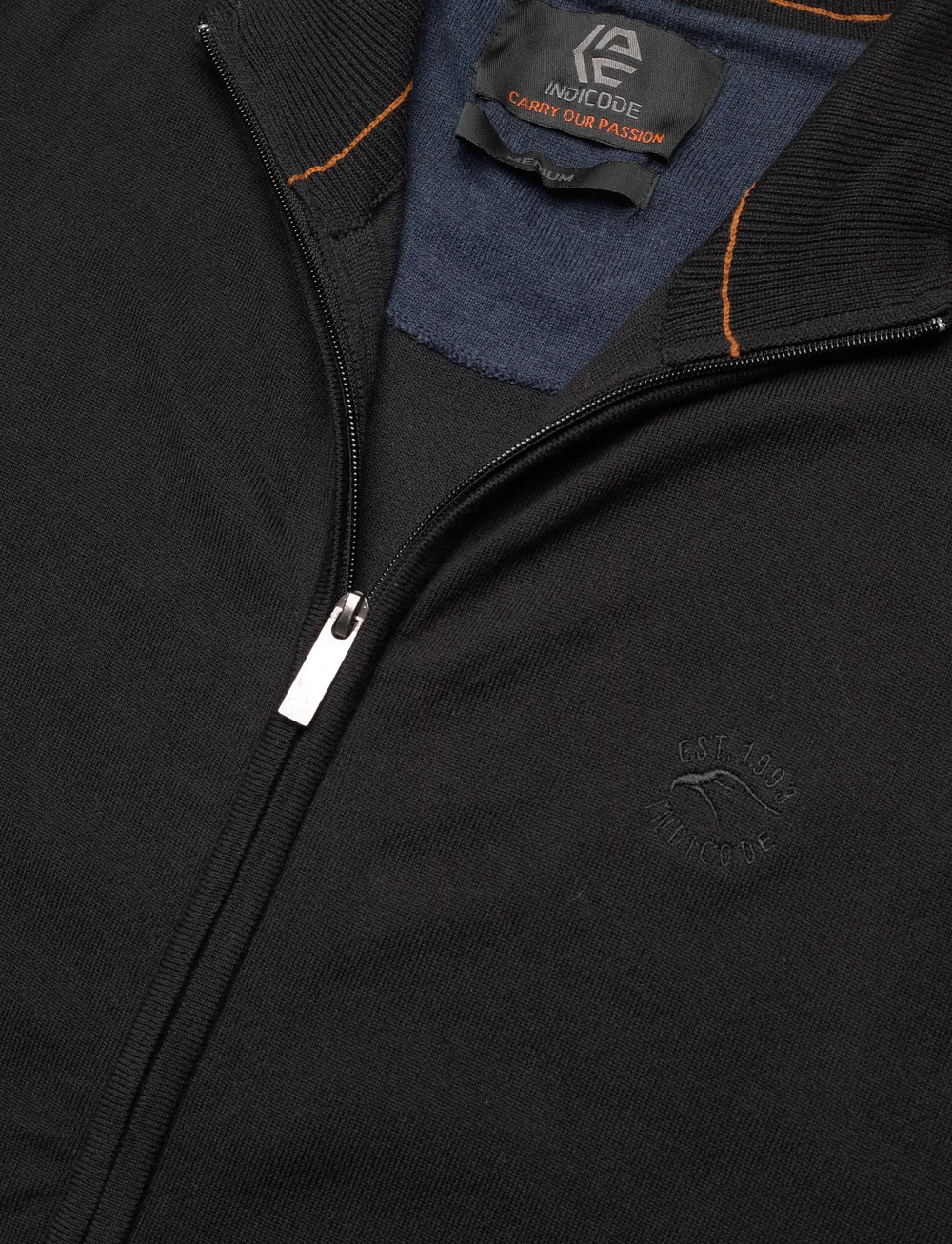 INDICODE - INAncona Full Zip - fullzip strik - black - 2