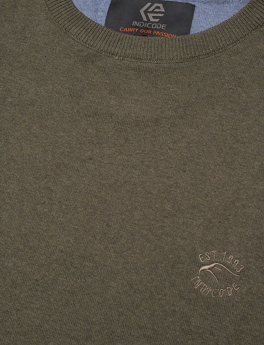 INDICODE - INAncona Crewneck - rundhals - army mix - 2