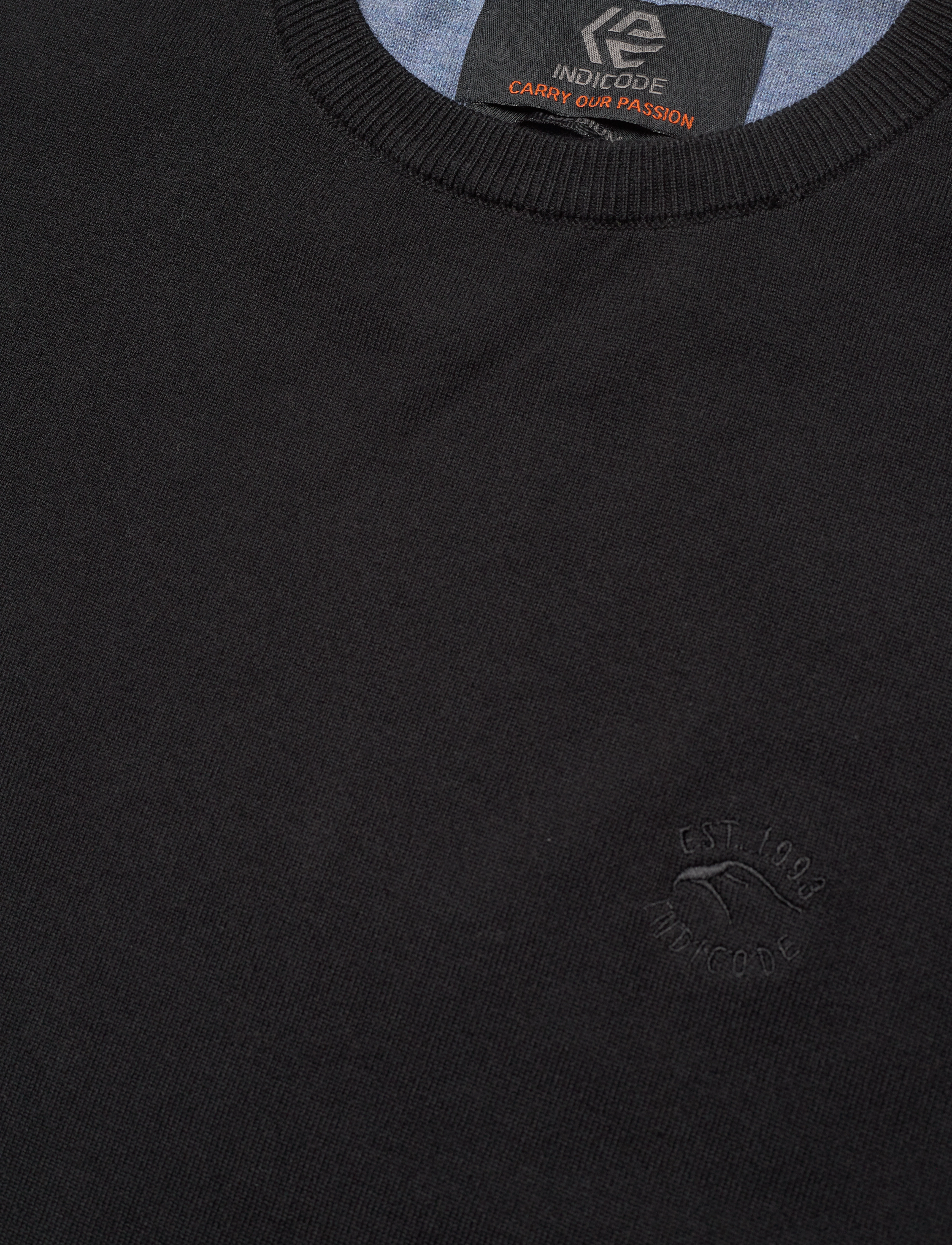 INDICODE - INAncona Crewneck - Ümara kaelusega - black - 2
