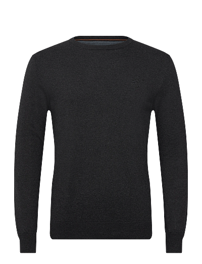INDICODE INAncona Crewneck - Round Necks - CHARCOAL MIX / grey
