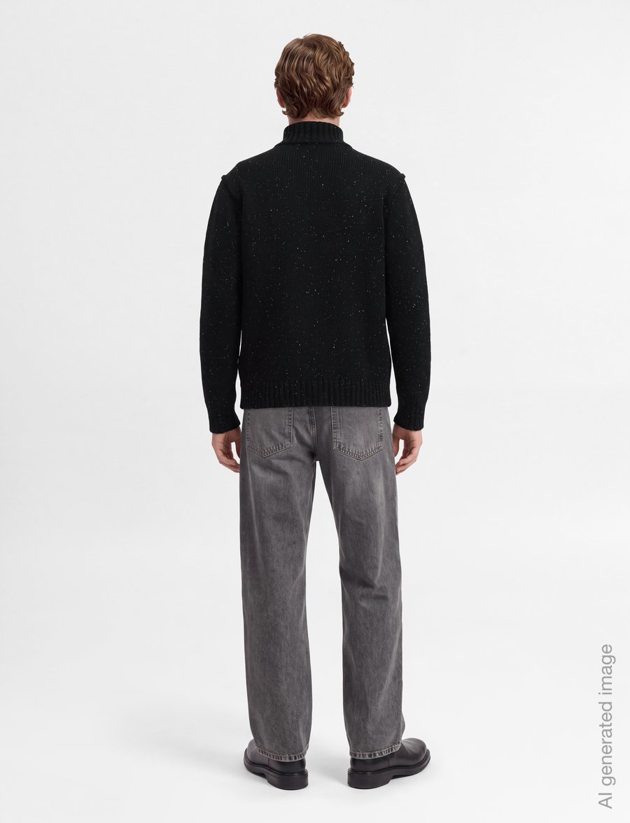 INDICODE - INOscarlo Zip - pullover mit halbem reißverschluss - black - 4