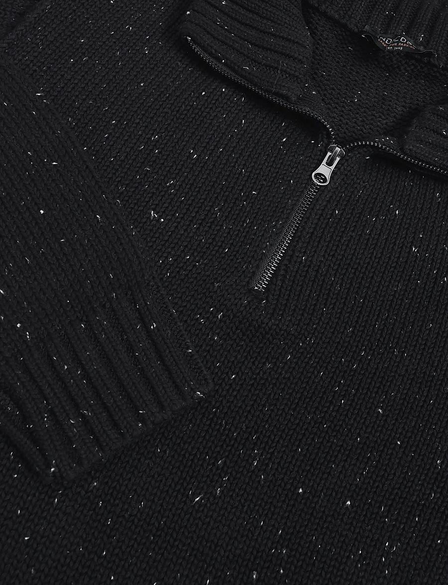 INDICODE - INOscarlo Zip - halfzip strik - black - 2