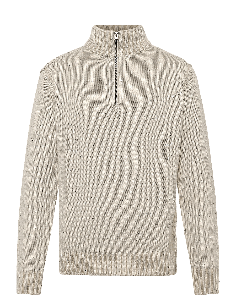 INDICODE - INOscarlo Zip - halfzip strik - ecru mix - 0