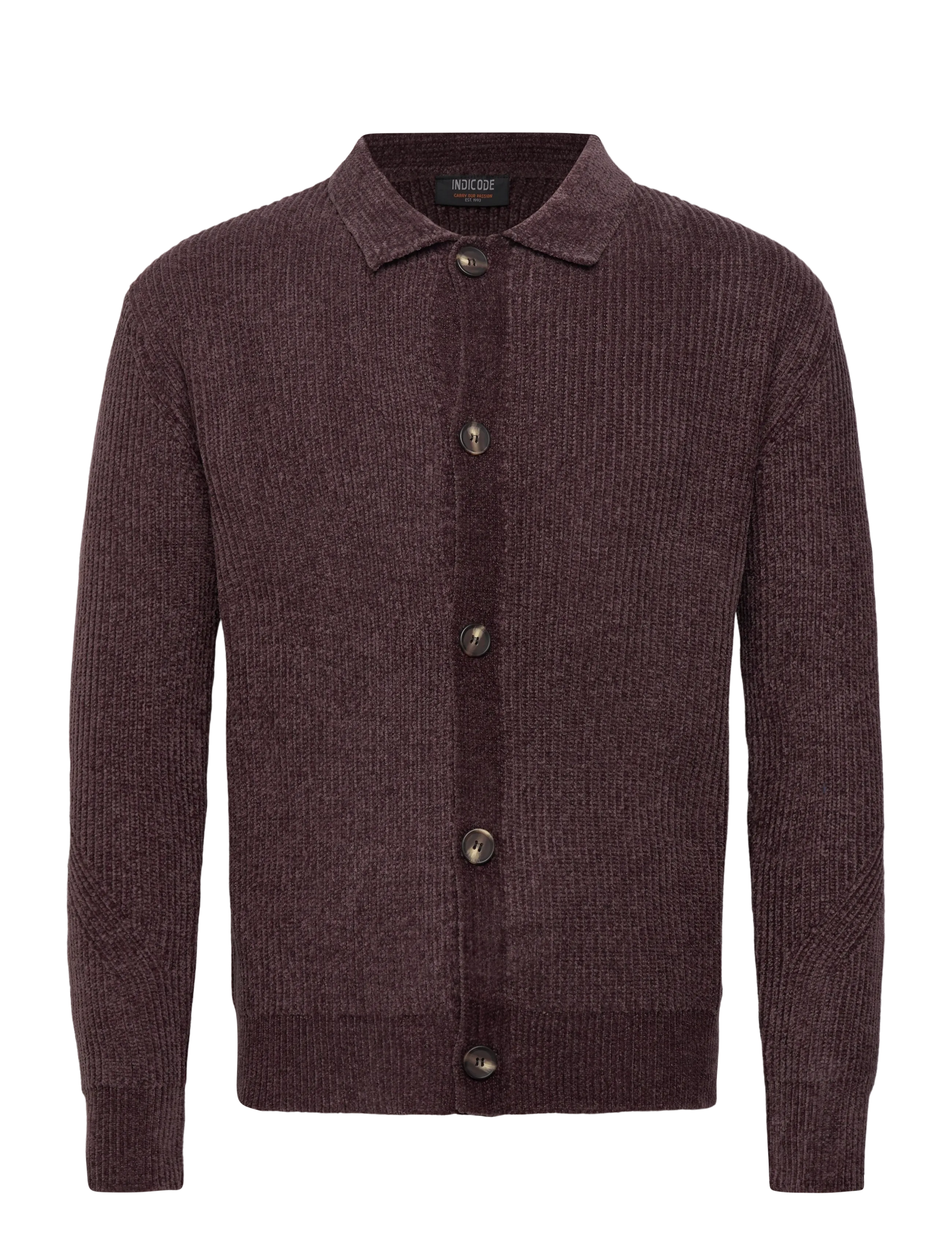 INDICODE Inhunch Cardigan, L, Knitwear, Burgunderrot - Cardigans, Männerswear