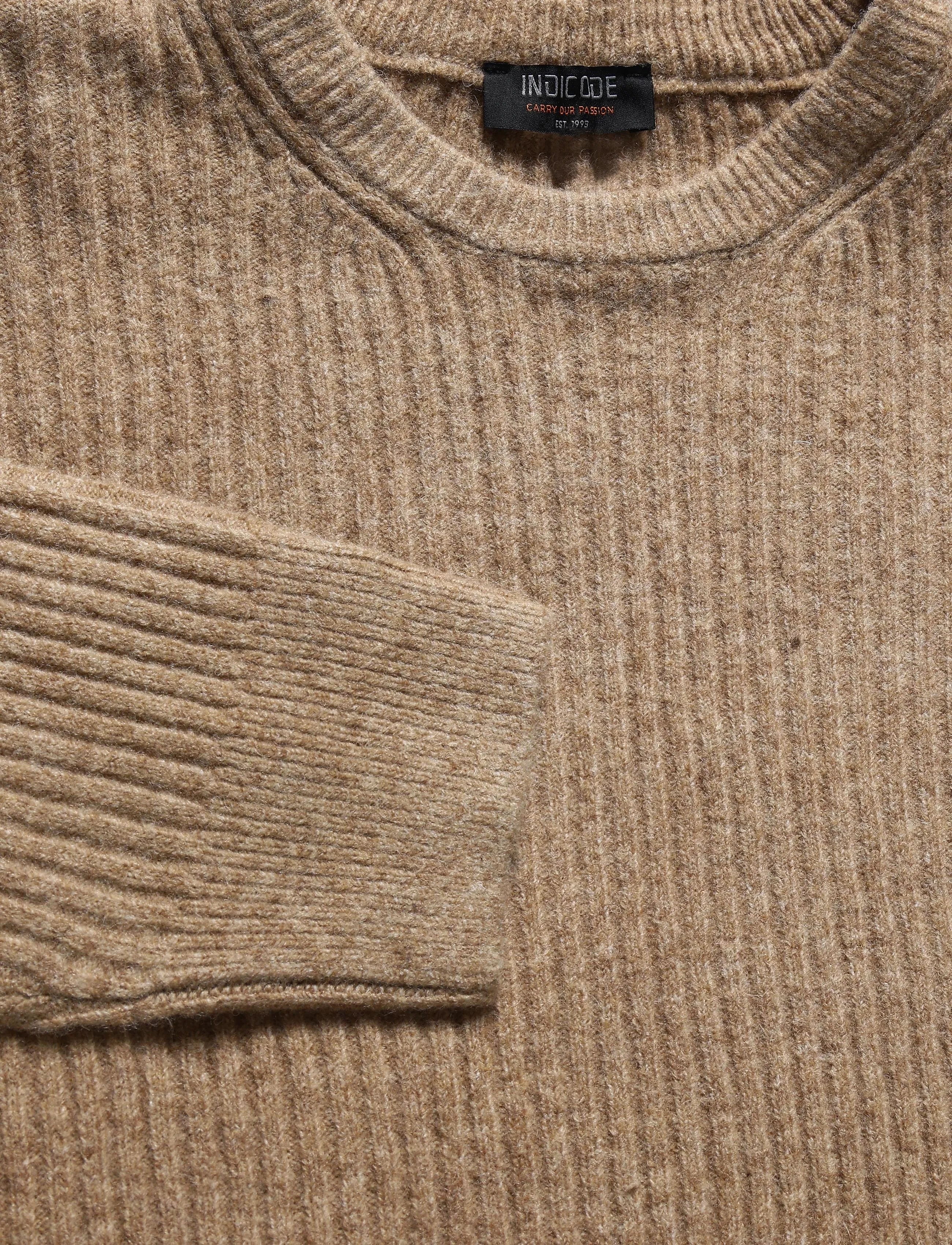 INDICODE - INBertram O-neck - rundhals - beige - 2