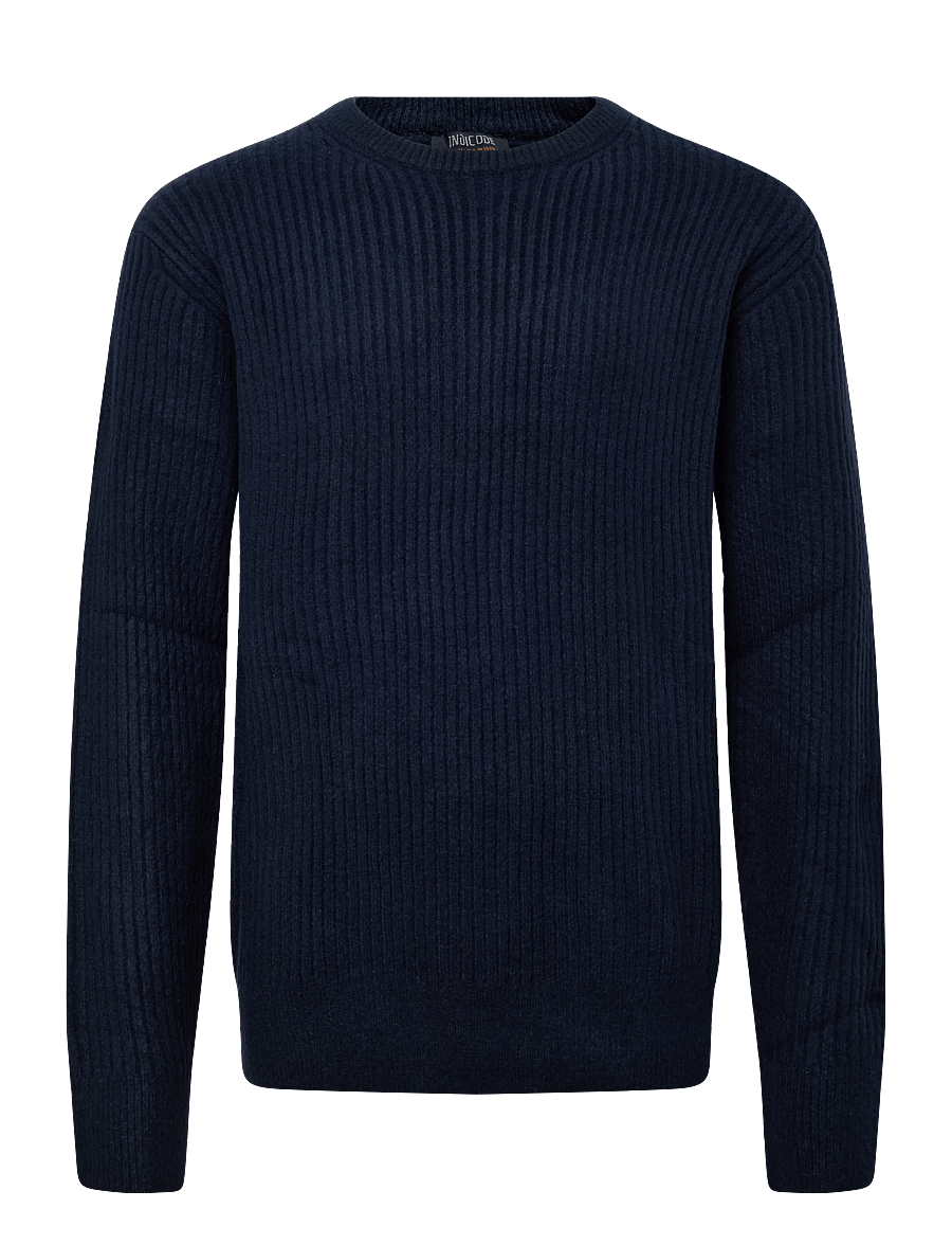 INDICODE - INBertram O-neck - rundhals - navy - 0