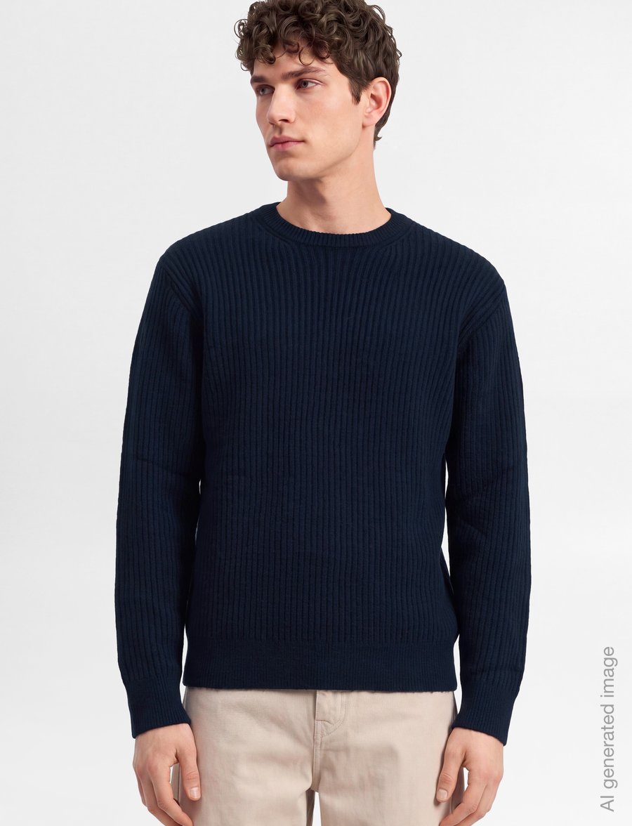 INDICODE - INBertram O-neck - round necks - navy - 3