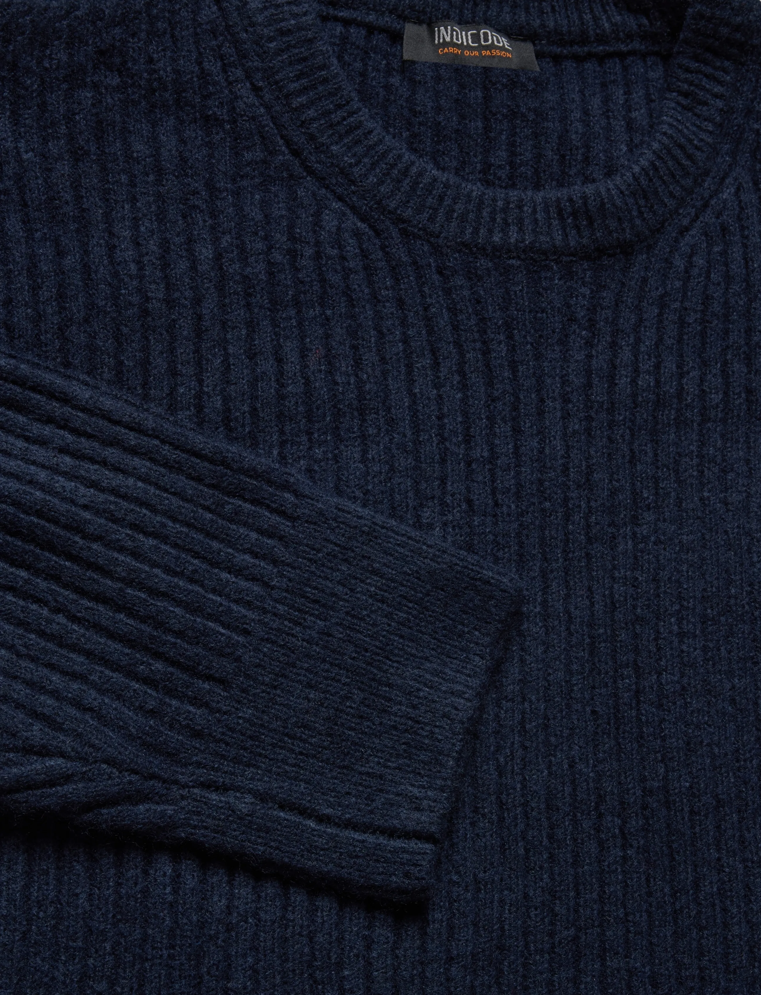 INDICODE - INBertram O-neck - rundhals - navy - 2