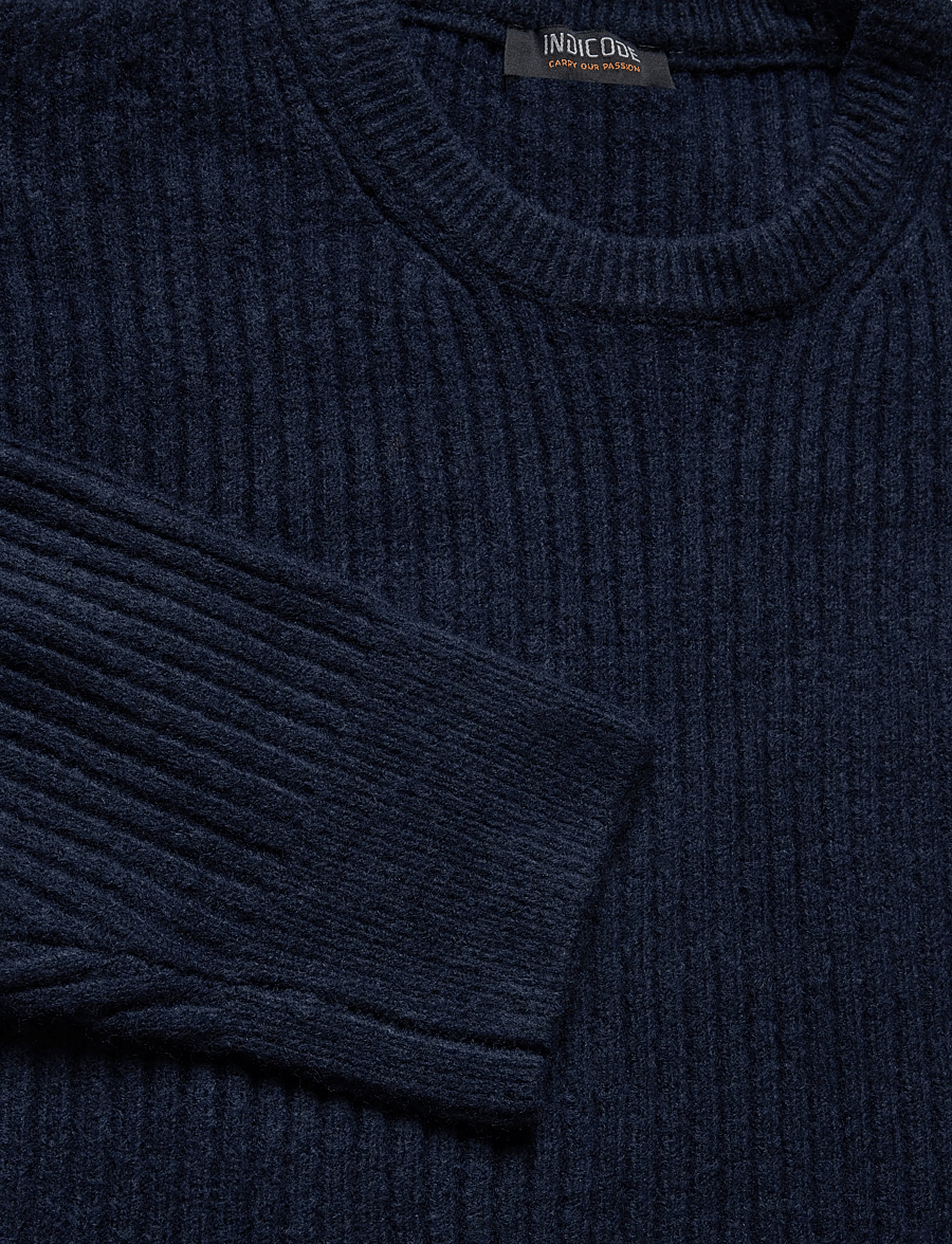 INDICODE - INBertram O-neck - rundhals - navy - 2