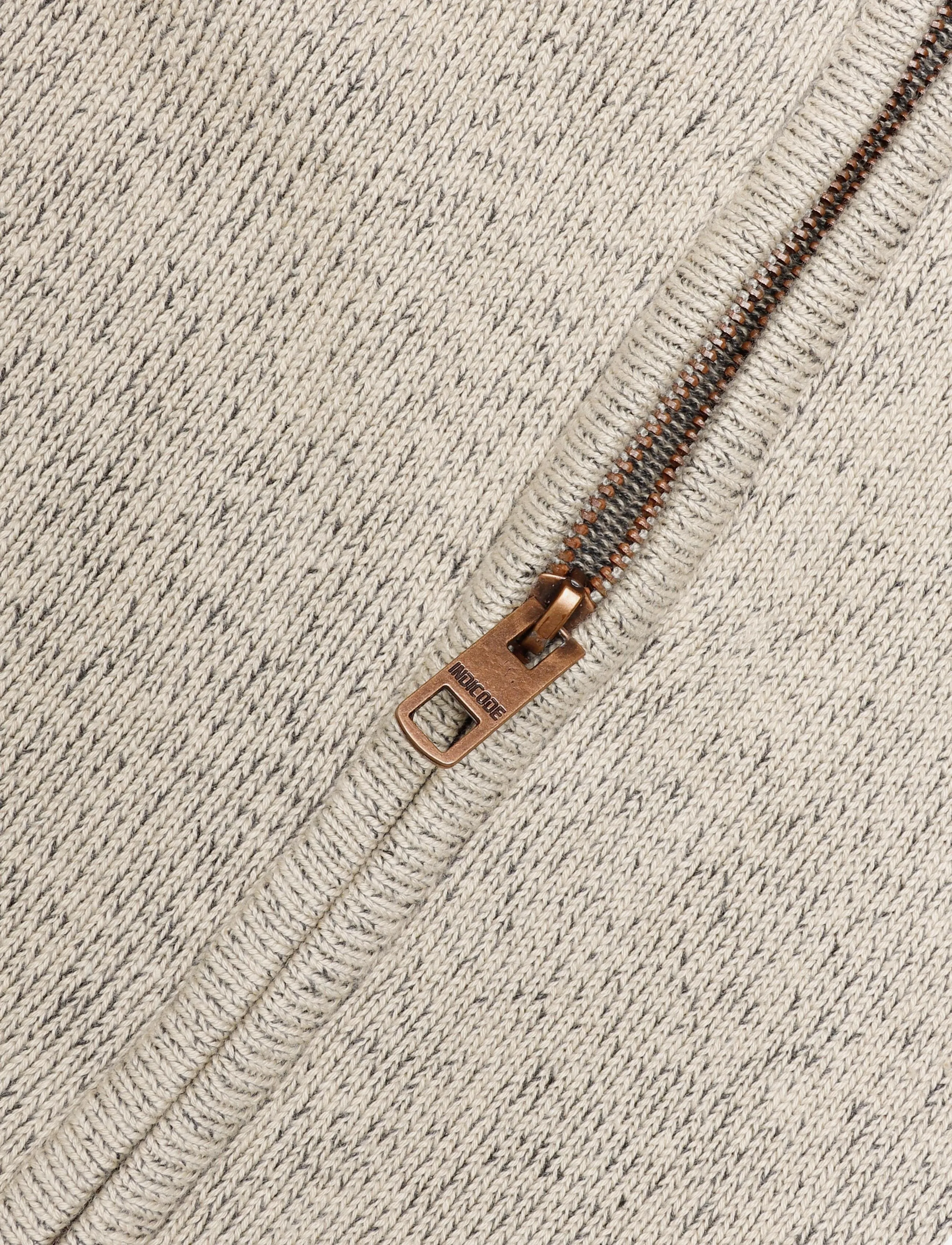 INDICODE - INFun cardigan - stone - 3
