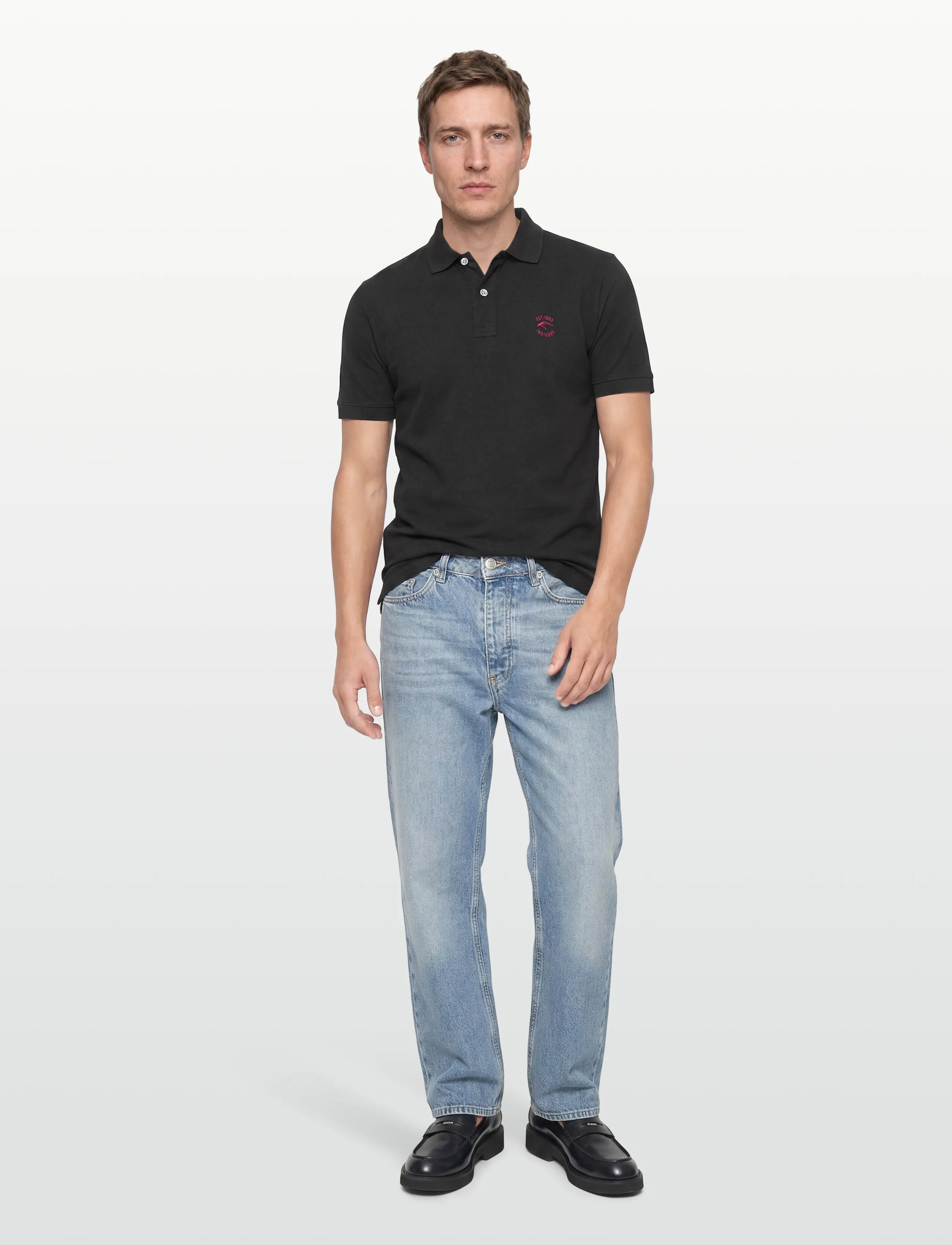 INDICODE INWadim - Poloshirts - BLACK / black
