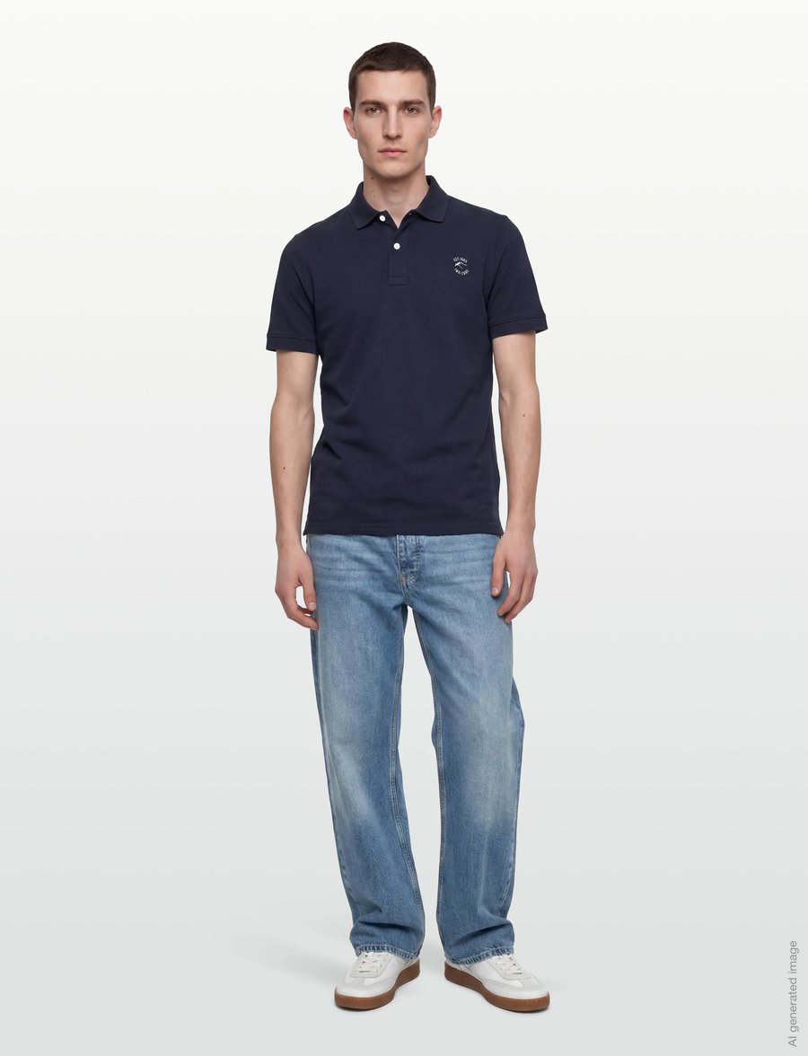 INDICODE - INWadim - lühikeste varrukatega polod - navy - 0