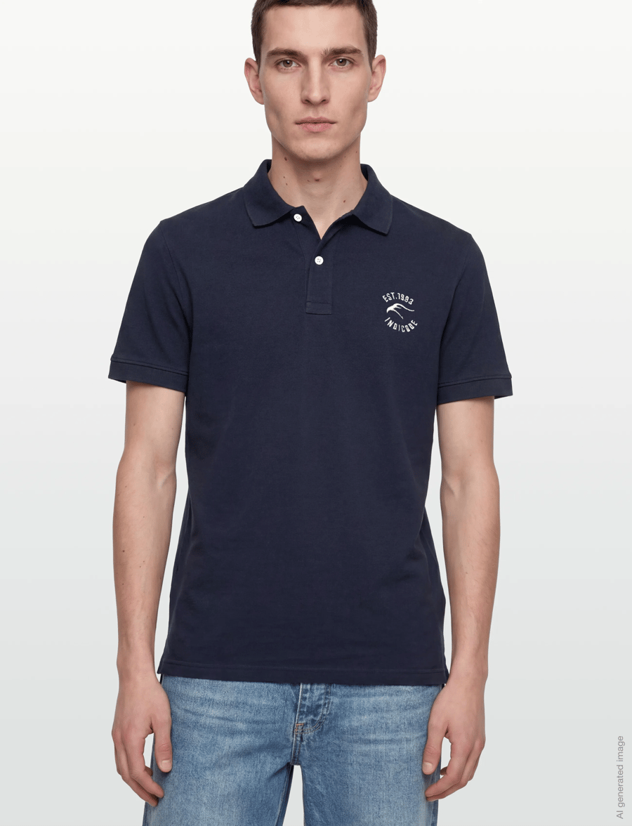 INDICODE - INWadim - lühikeste varrukatega polod - navy - 3
