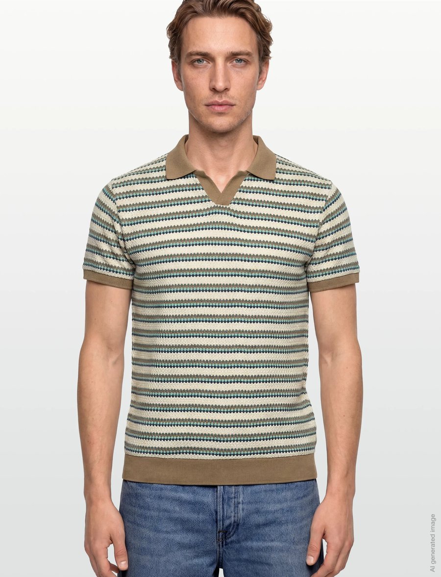 INDICODE - INCamino - gestrickte polohemden - kelp - 3