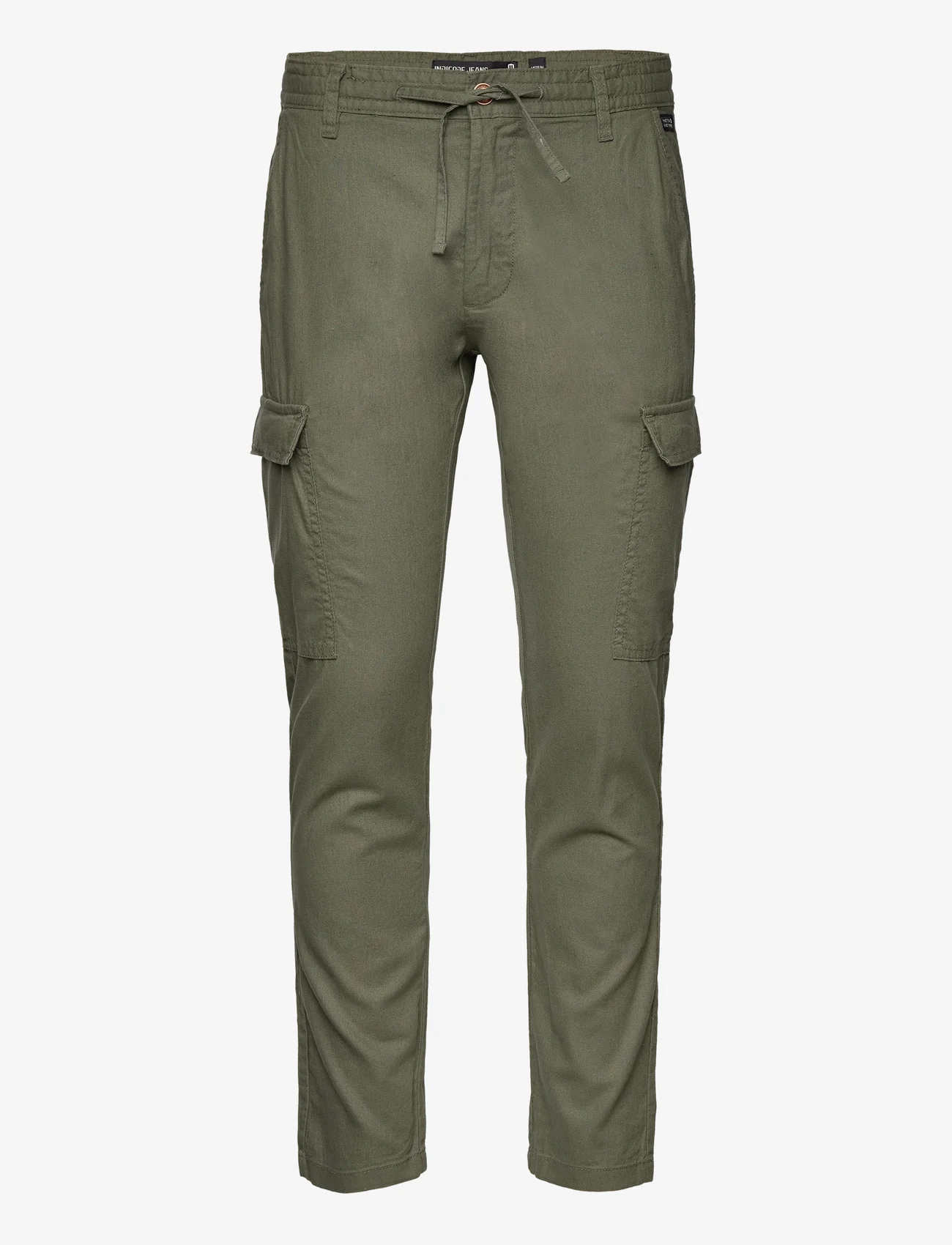 INDICODE - INLeonardo - linen trousers - army - 0