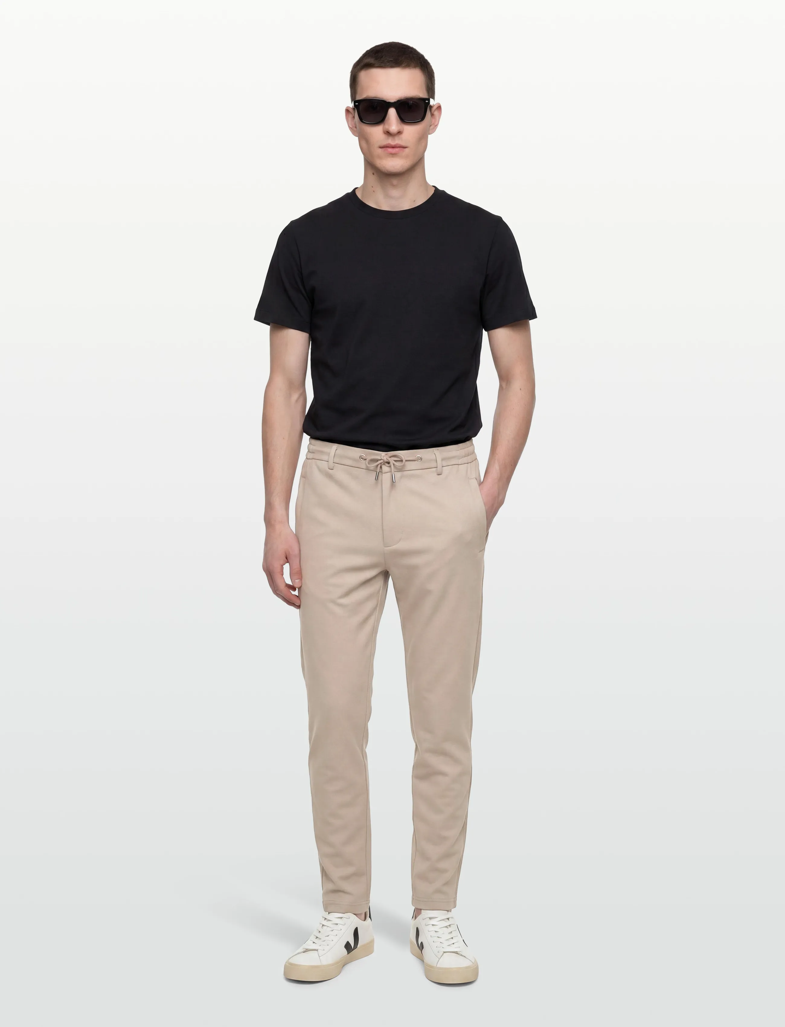 INDICODE Innello String Pant, S, Beige, Bukser > Afslappet, Herre
