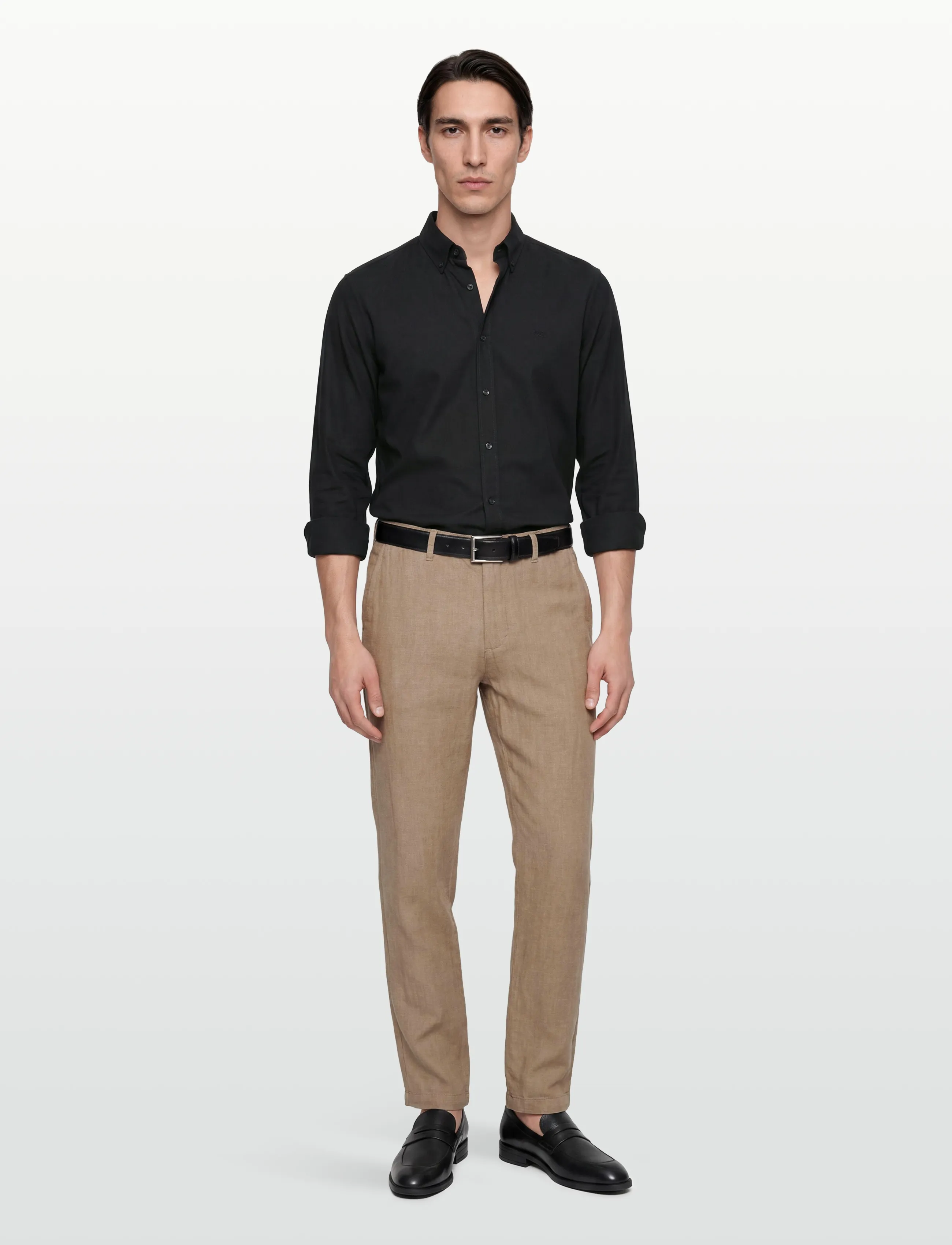 INDICODE INTrope Pants - Linnebyxor - KELP / beige