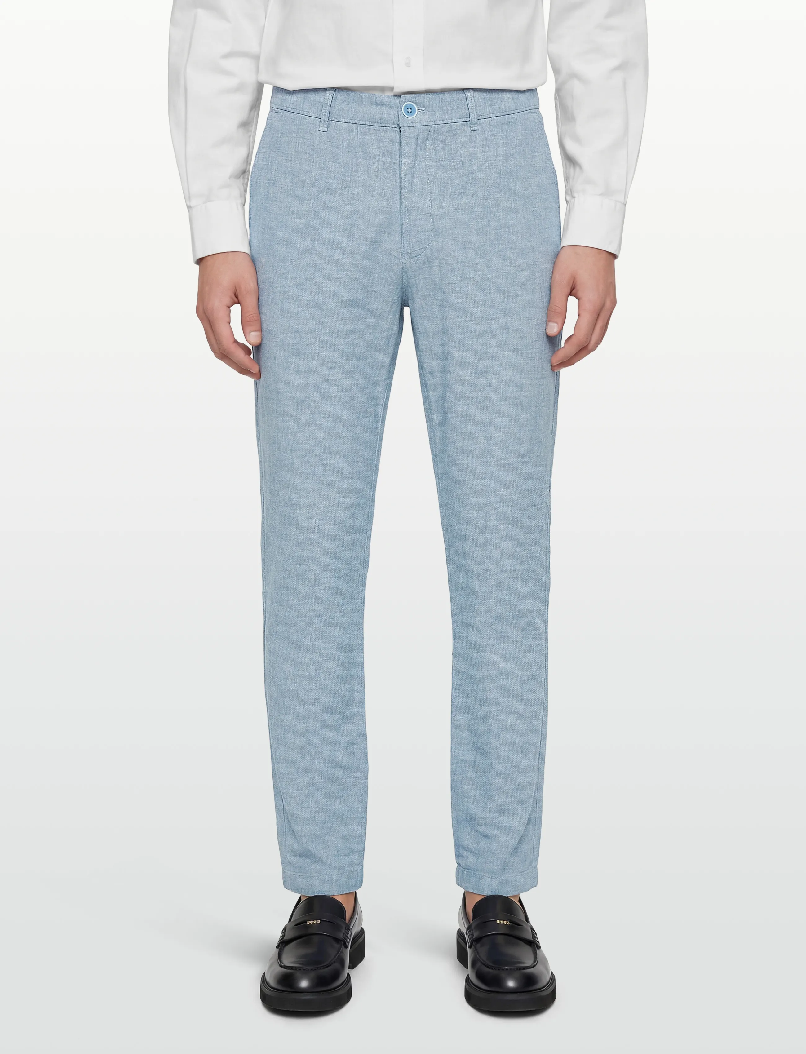 INDICODE - INTrope Pants - linnebyxor - sky way - 3