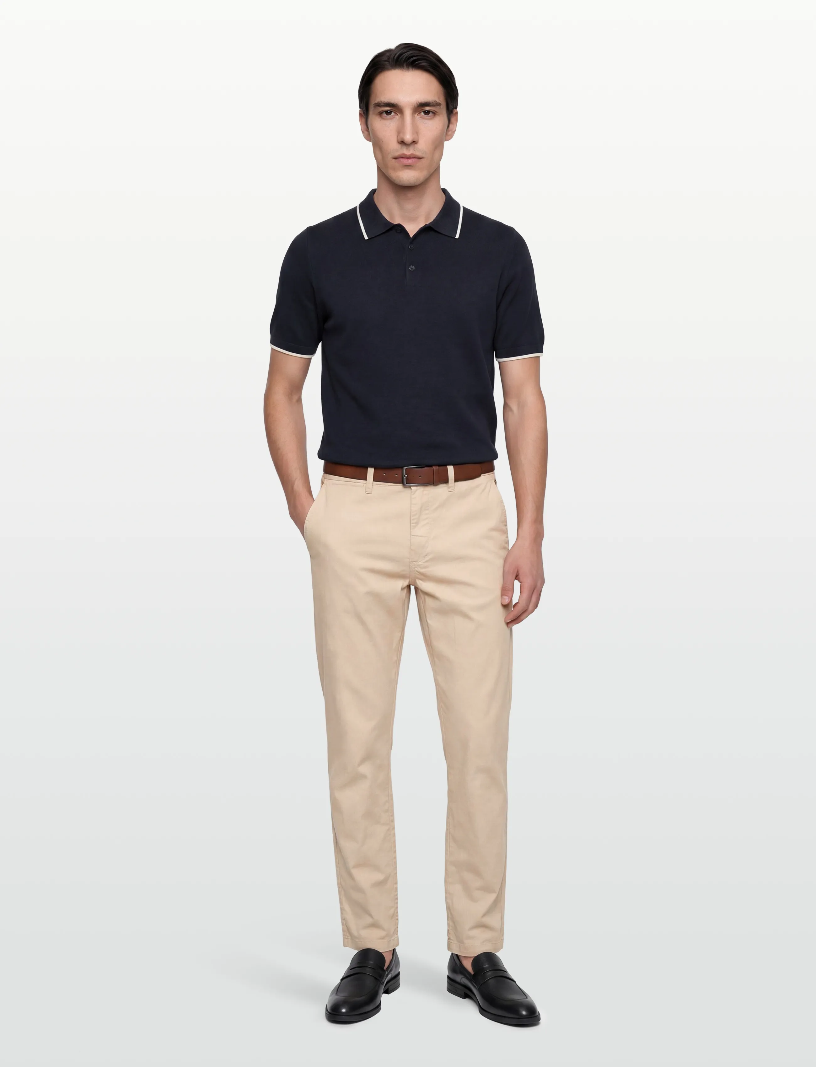 INDICODE INSpring Pants - Chinos - FOG / beige
