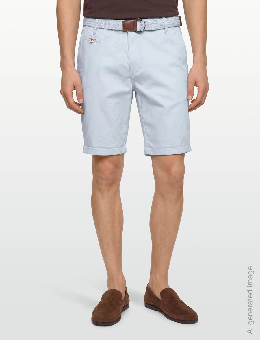 INDICODE - INConor - chinos shorts - sky way - 3