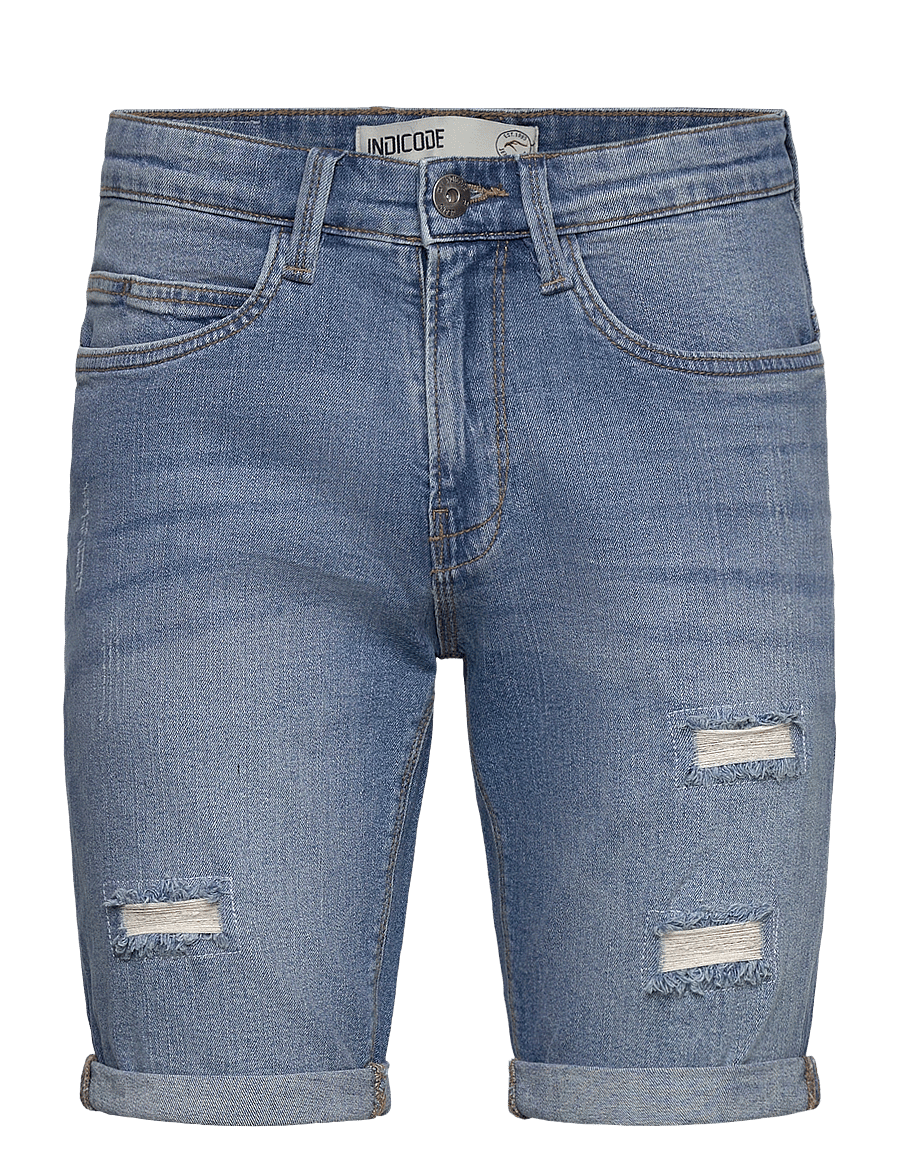 INDICODE - INKaden Holes - jeansshorts - blue wash - 1