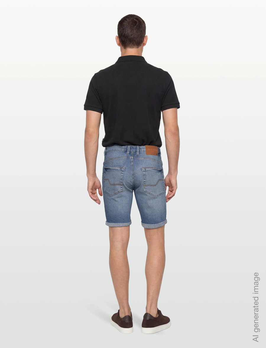 INDICODE - INKaden Holes - jeansshorts - blue wash - 4