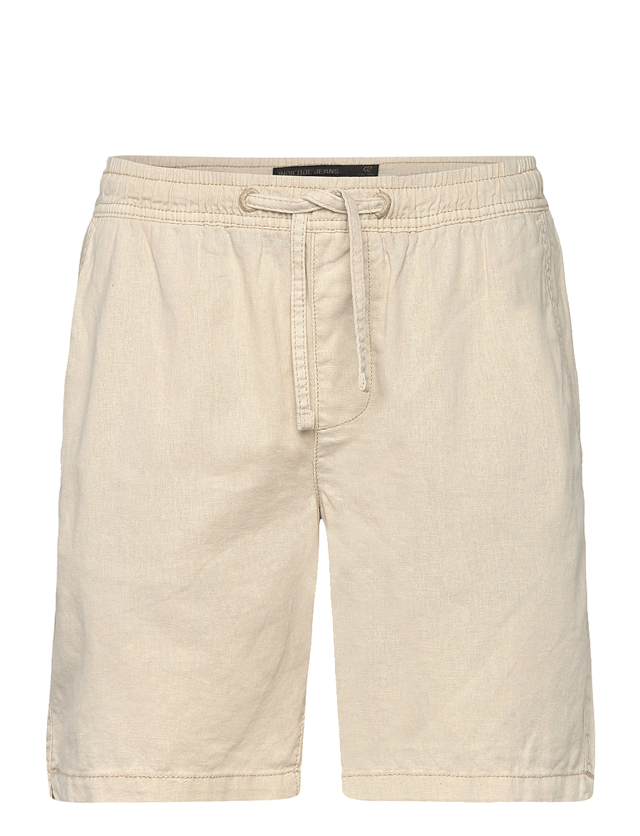 INDICODE - INWamo - leinen-shorts - fog - 0