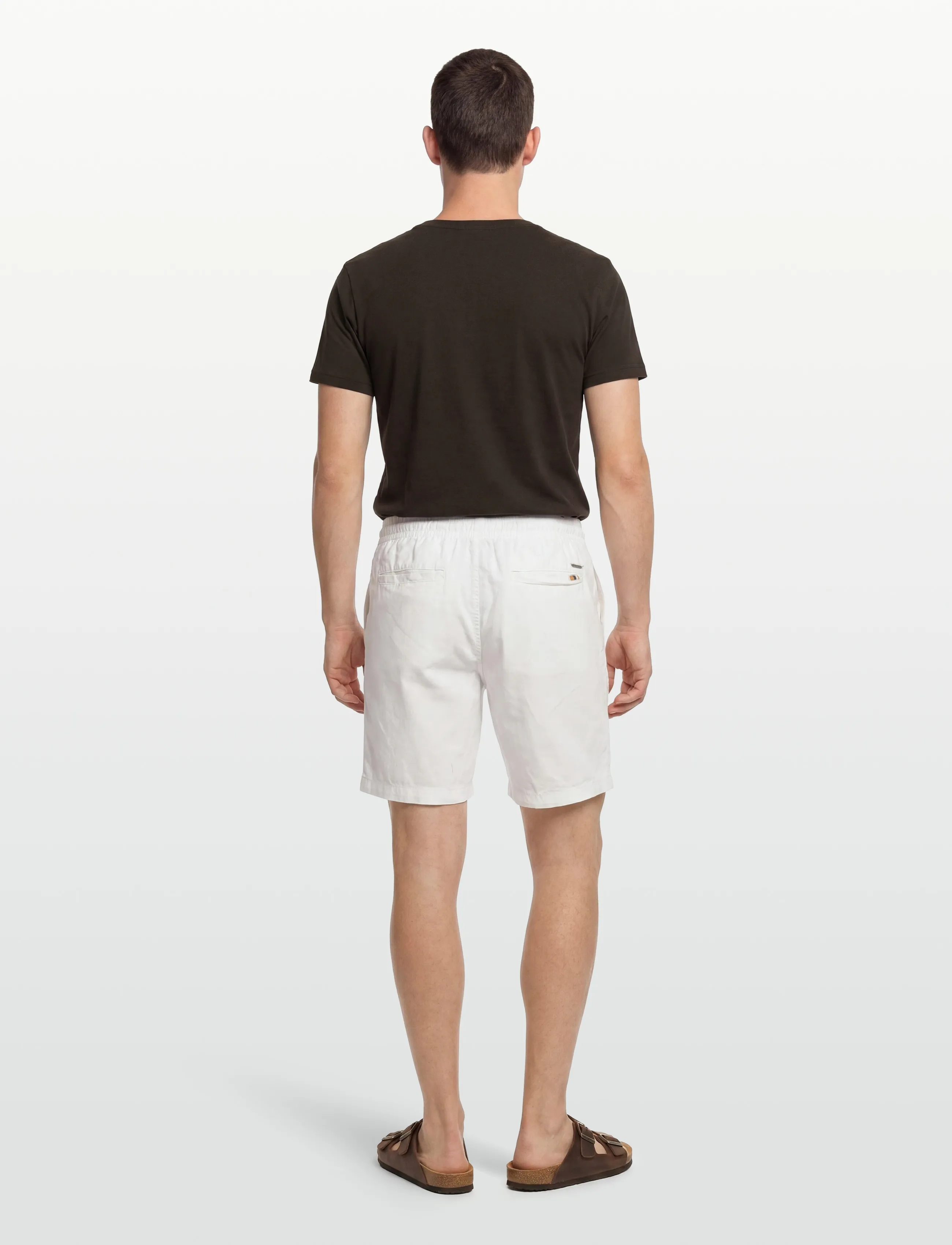 INDICODE - INWamo - linneshorts - offwhite - 4