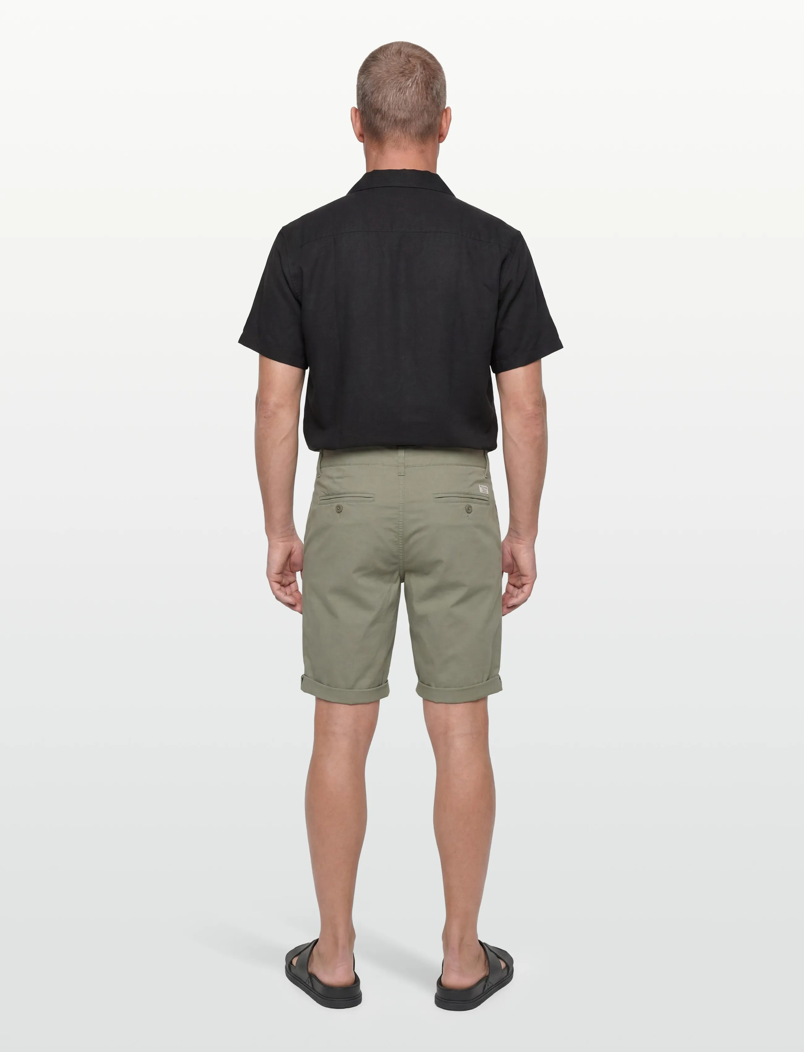 INDICODE - INCanva - chino lühikesed püksid - sea spray - 4